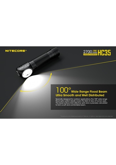 Nitecore Hc35 2700 Lümen Fener Siyah