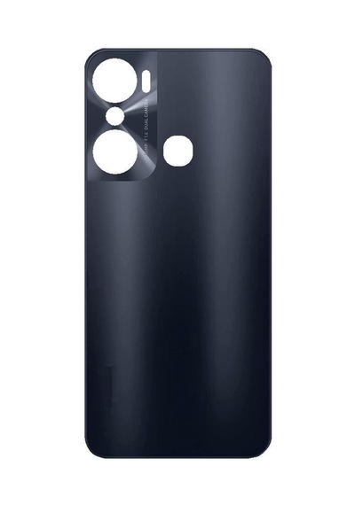İnfinix Hot 12 Pro Siyah Arka Cam Batarya Pil Kapağı Telefon Arka Kapak