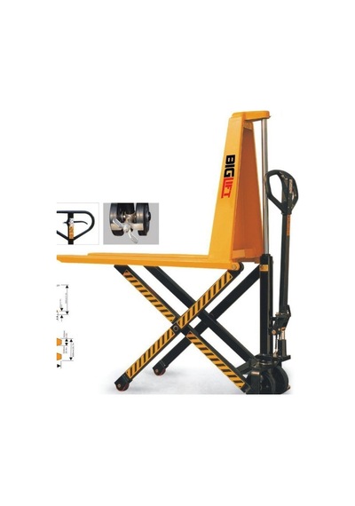 Big Lift  KG Rm-Hltn-10 115  CM Makaslı Yüksek Şase Transpalet 1000