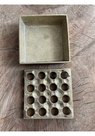 Antik Pirinç Sarı Küllük Puro Küllüğü Siğara Küllük 11 11cm