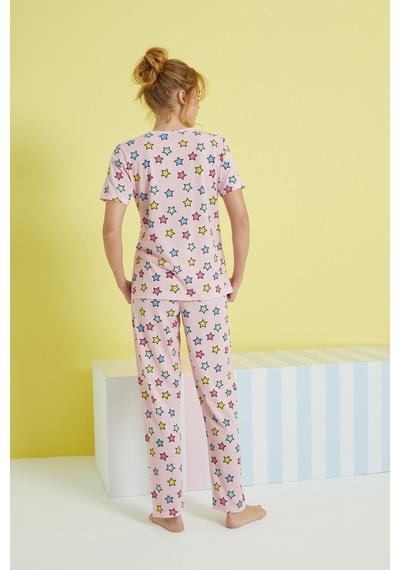 Siyah İnci Örme Pijama Takım 24107071 Çok Renkli