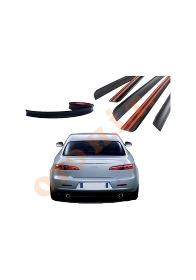 Alfa Romeo 159 Uyumlu Bagaj Üstü Spoiler Mat Siyah