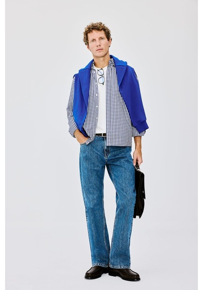 Defacto Regular Fit Klasik Yaka Kareli Poplin Uzun Kollu Gömlek H4805ax26auın59 İndigo-ın59 Defacto Regular Fit Klasik Yaka Kareli Poplin Uzun Kollu Gömlek H4805ax26auın59 İndigo-ın59