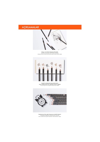 Missha Smudge Proof Wood Brow Bulaşmayan Kalıcı Doğal Kaş Kalemi Gray Brown