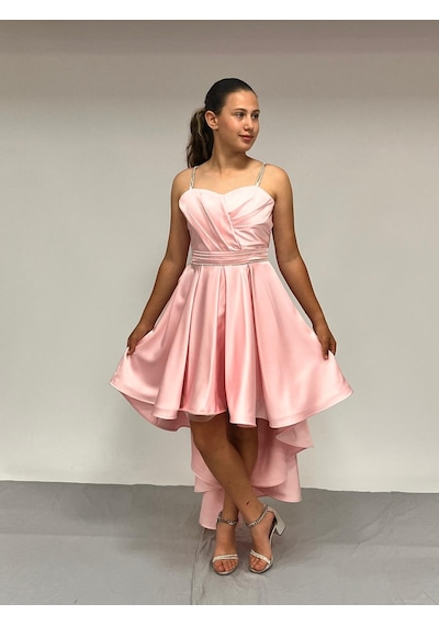 Butikhappykids Kız Çocuk Abiye Pembe Taş Kordon Askılı Kalp Yaka Mat Saten Kuyruklu Abiye Elbise 9-16 Yaş Pembe Butikhappykids Kız Çocuk Abiye Pembe Taş Kordon Askılı Kalp Yaka Mat Saten Kuyruklu Abiye Elbise 9-16 Yaş Pembe