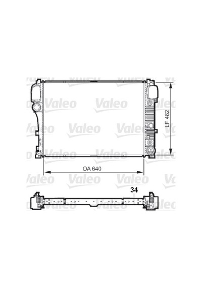Valeo 735298 Motor Su Radyatörü Mercedes S-class W221 05 13 A2215003103
