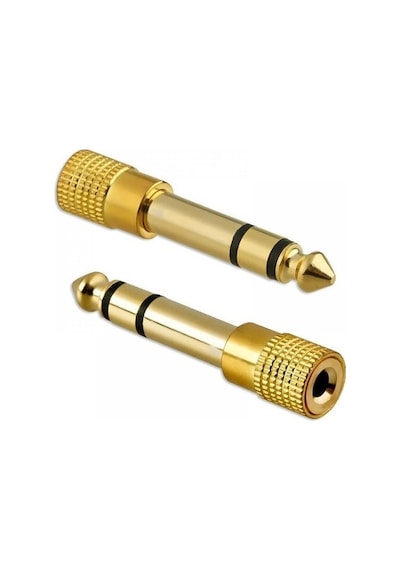 6.3 mm Erkek To 3.5 mm Dişi Çevirici Dönüştürücü Jak Adaptör