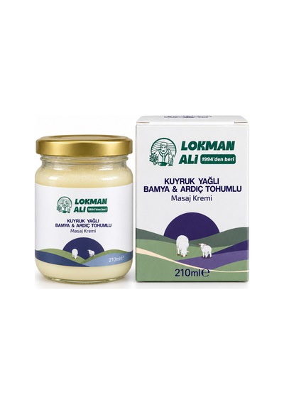 Kuyruk Yağlı Masaj Ve Cilt Bakım Kremi Bamya Tohumu Ve Ardıç Yağı İçeren 210 Ml - 937051048