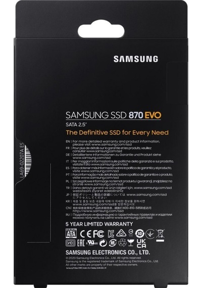 Samsung Uyumlu MZ-77E250BW 250GB 560/530MB/s 7mm SA  A 3.0 SSD 870 EVO
