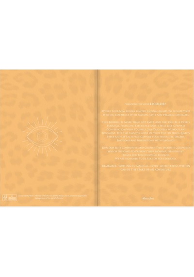 Keten Ciltli Defter Düz Leopar 17x24