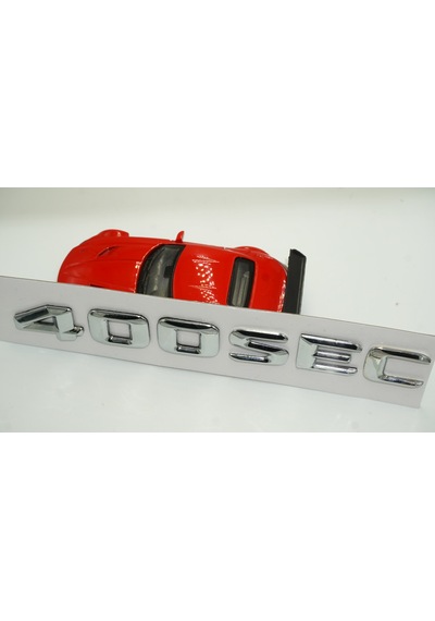 Benz 400 SEC Bagaj Krom Metal 3M 3D Yazı Logo
