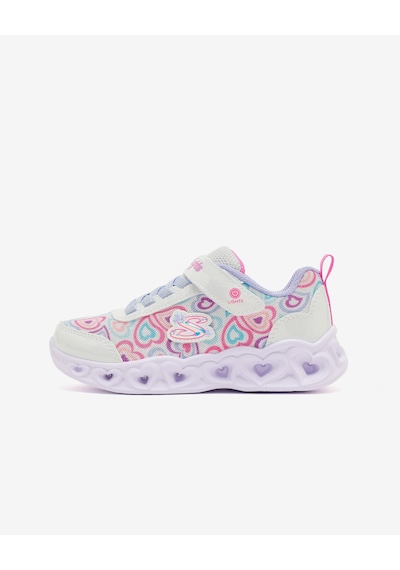 Skechers Heart Lıghts Büyük Kız Çocuk Beyaz Işıklı Spor Ayakkabı 303257l Wmlt Beyaz