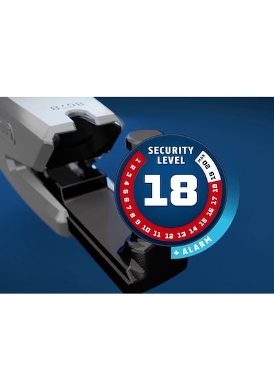 Abus 8077 Granit Detecto x-Plus Alarmlı Disk Kilidi Siyah