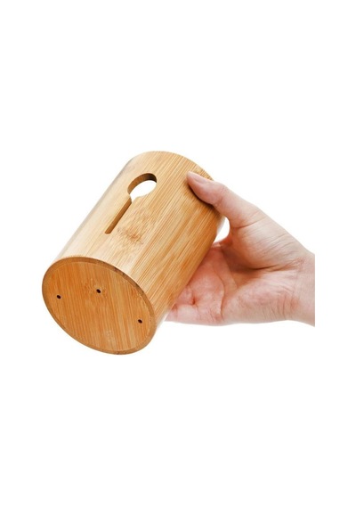 Miccho - 4 Parça Standlı Kaşıklık Yuvarlak Bambu