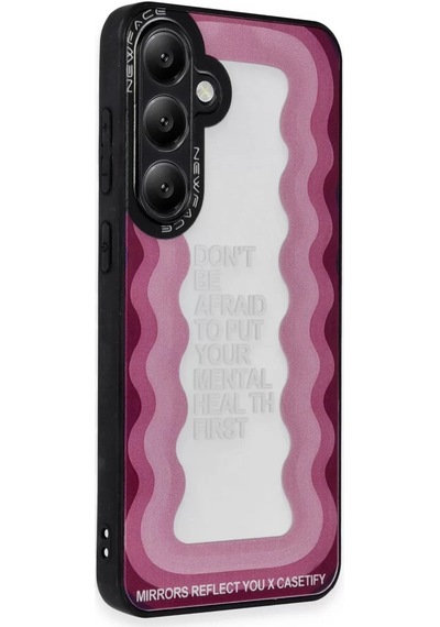 Newface Samsung Uyumlu Galaxy A15 4g Kılıf Mirror Desenli Kapak - Mirror - 11 Pembe