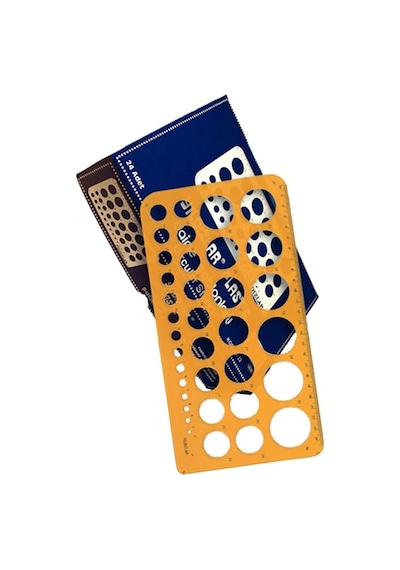 Yıldızlar Daire Şablonu Büyük 1-36 Mm 1 Adet Yıldızlar Daire Şablonu 1-36 Mm Büyük 1 Adet Turuncu