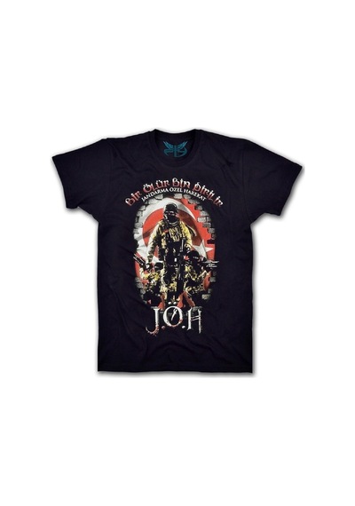 Jandarma Özel Harekat Kadın Kısa Kollu T-Shirt - Siyah Çok Renkli