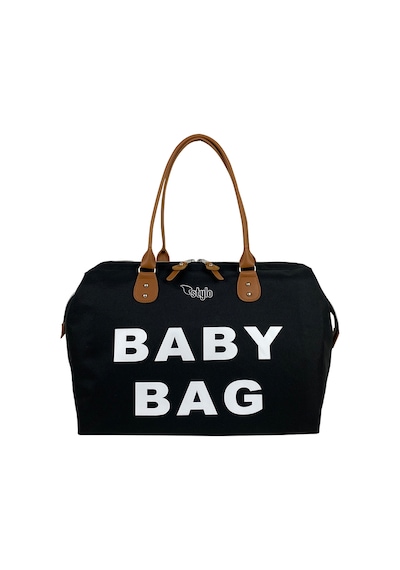 Stylo Baby Bag Tekli Anne Bebek Bakım ve Kadın Çantası Siyah