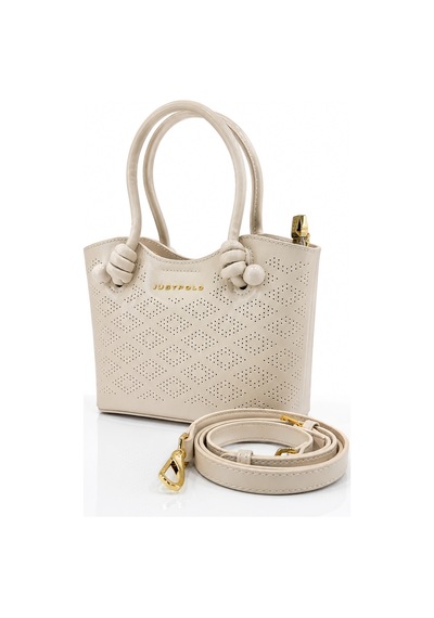 Just Polo Elite İthal Kadın Taş Rengi Mini El Ve Omuz Çantası Gold Detaylı Ebatlar Eni 21 Cm Boyu 14 Cm