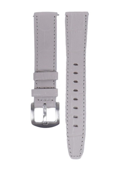 Fro Lw38-43 20 Mm Hakiki Deri Kroko Krem Kordon Silver Toka