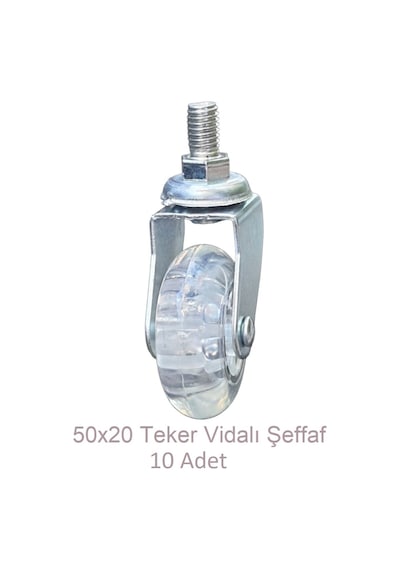 Ofis Koltuk Dolap Etejer 360 Derece Döner 50 X 20 Vidalı Teker Ş N11.20042