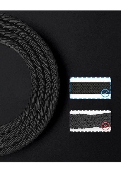Livze Örgü Lastik Kemer 3,5cm Yeşil Yeşil