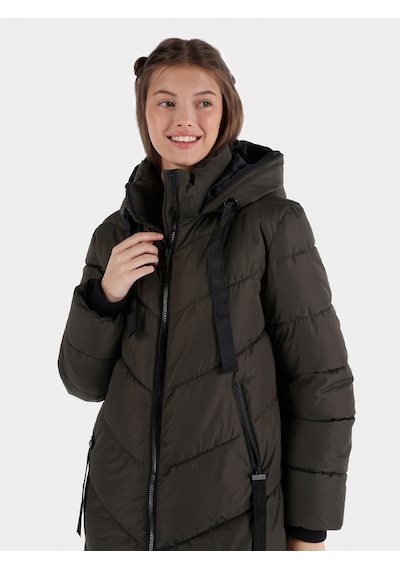 Colin's Colins Regular Fit Yeşil Kadın Kaban Cl1065793 Haki