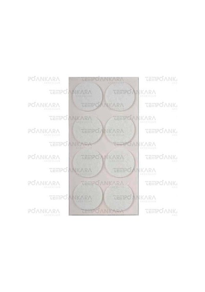 Pacific Beyaz Yapışkanlı Keçe Ø 50mm