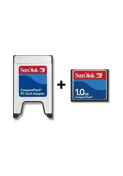 Sandisk 1 Gb Compact Flash Hafıza Kartı + Pcmcıa Kart Okuyucu