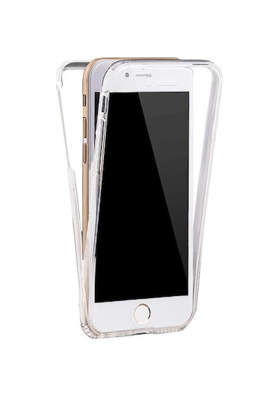 Teknomoda Apple Uyumlu iPhone 6 PLUS / 6s PLUS Kılıf 360 Şeffaf Ön Arka Silikon