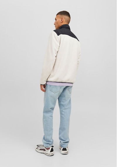 Jack & Jones Yüksek Yakalı Polar Ceket - Marvin 12235864 Moonbeam Koyu Siyah