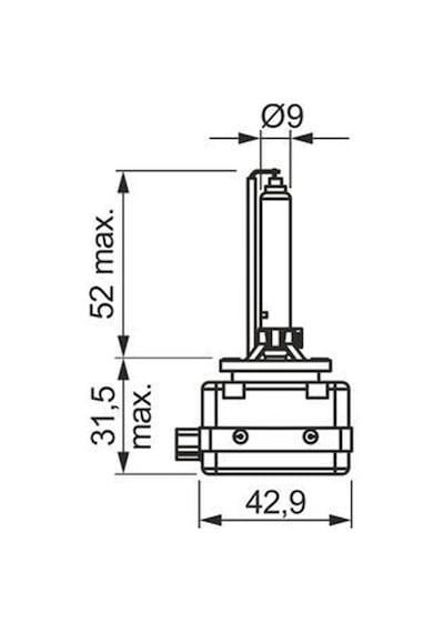 Bosch  Xenon White D1S Zenon Ampul 6000K