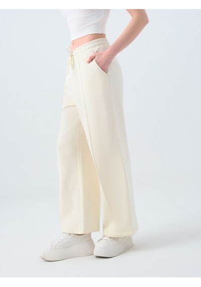 LOFT Straight Fit Kadın Eşofman Altı Ekru