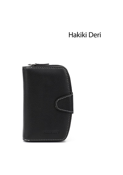 Gönderi(R) Gönderi R Siyaha Antrasit Dikey Hakiki Deri Cüzdan Antrasit - Siyah