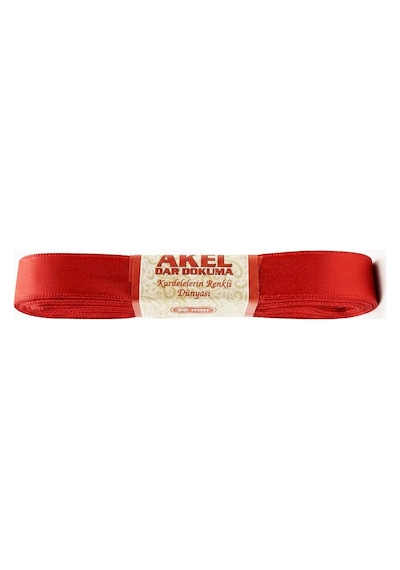 Dar Dokuma Kırmızı Saten Kurdele - 2 Cm. X 10 Metre - 5 Adet Tüm Yaşlar