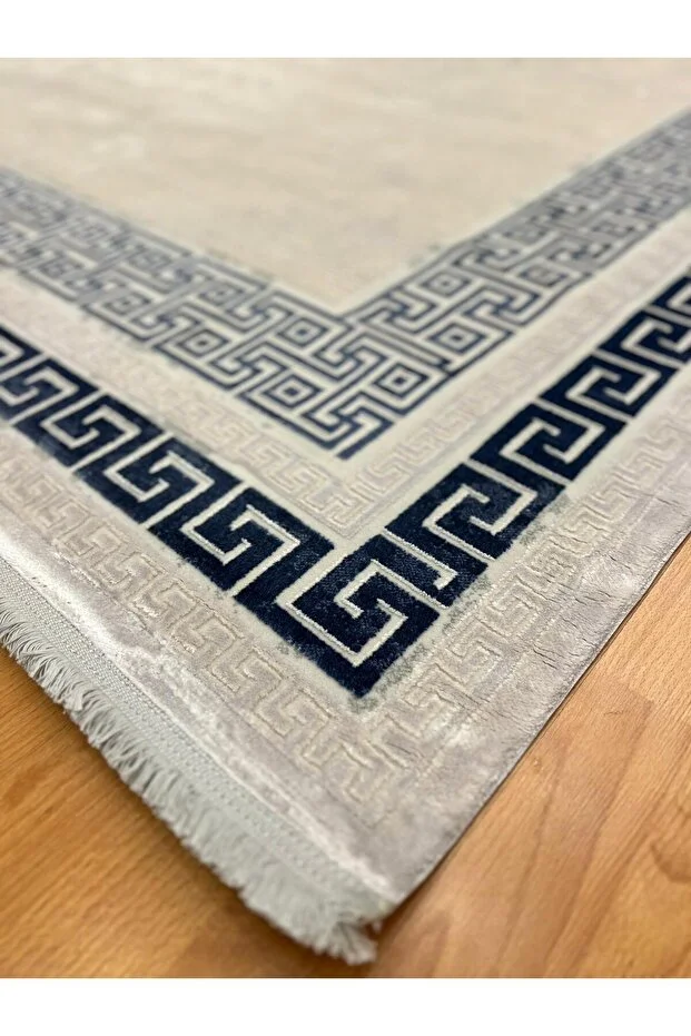 Mevlana Bazaar Mabel 200 X 300 Bambu Yün Halı Lacivert