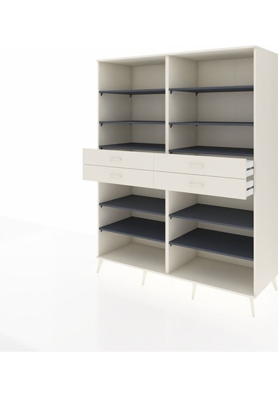 Kronos Gardrop 10 Raflı 4 Çekmeceli 176x59x221 Aytaşı-antrasit/aytaşı Antrasit/aytaşı Kronos Gardrop 10 Raflı 4 Çekmeceli 176x59x221 Aytaşı-antrasit/aytaşı Antrasit/aytaşı