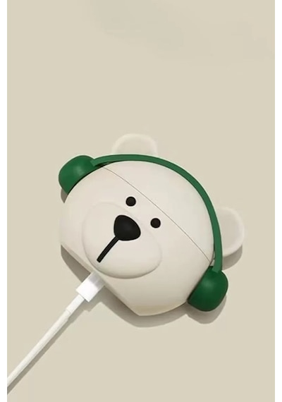 Newface Apple Airpods 3 3.nesil Karakter Silikon - Desen 7 Beyaz