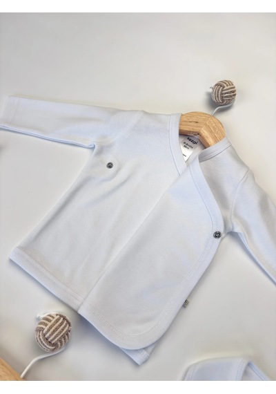Sezgibaby Sezgi Bebek 5'li Hastane Çıkış Seti %100 Pamuk Unisex Beyaz