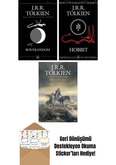 Roverandom Siyah Kapak + Hobbit Siyah Kapak + Beren İle Luthien
