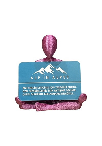 Yoga Temalı Kartvizitlik Magenta