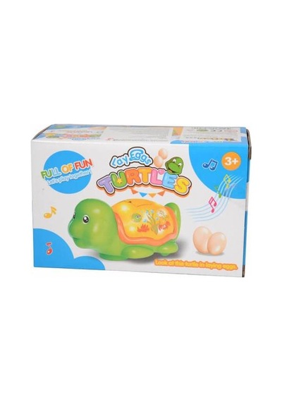 Oyuncak Yumurtlayan Kaplumbağa Sesli ve Işıklı 17 Cm