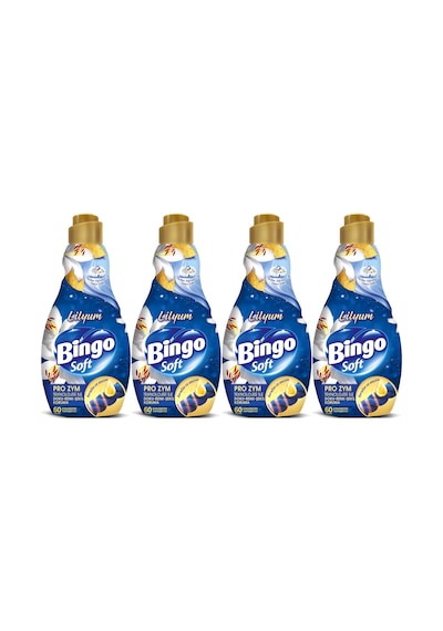 Bingo Soft Çamaşır Yumuşatıcı Konsantre 1440ml Lilyum 4 Lü Set 4'lü Set