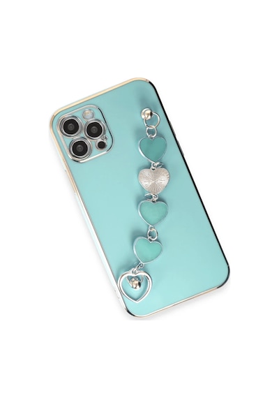 Gees Global İphone 12 Pro Kılıf Esila Silikon - Su Yeşili Gbzs