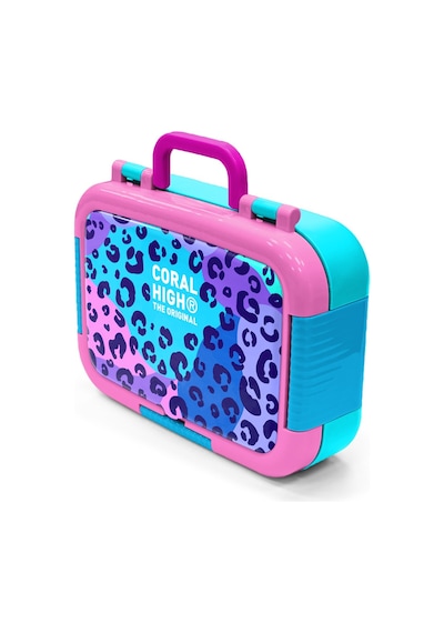 Coral High Kids Mor Leopar Desenli Paslanmaz Çelik Beslenme Kabı 39166 Mor