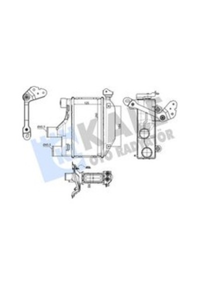 Kale-radyator Turbo Radyatörü Intercooler Toyota Corolla 1.4l 1ndtv Nde120 04-06 125x260x64 375925 1794033020