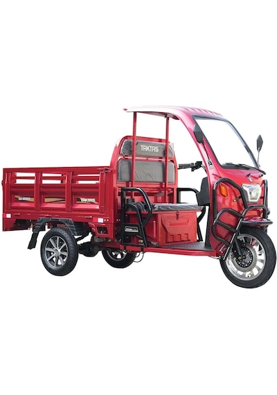 Rebat Motor Su68000 1500w Kabinli Brandalı Elektrikli Motosiklet 2025 Kırmızı