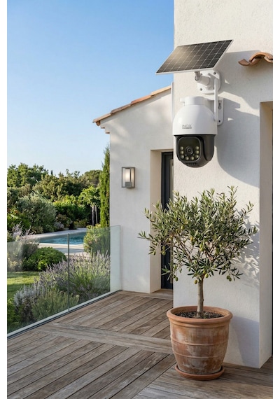 Inox-x21 4g Sım Kartlı Tek Lensli Solar Güneş Enerjili Güvenlik Kamerası - Black Light Gece Renkli Dış Mekan Kamera