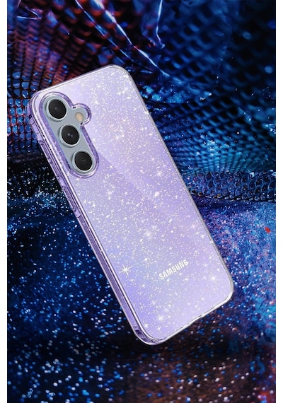 Samsung Uyumlu Galaxy A25 5g Kılıf Glow Kapak - Siyah Çok Renkli