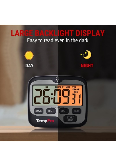 Thermopro Tm01 Dijital Mutfak Zamanlayıcısı, Geri Sayım Ve Kronometre, Ayarlanabilir Sesli Alarm Ve Geniş Arkadan Aydınlatmalı Lcd Ekranlı Manyetik Zamanlayıcı Saat Çok Renkli Thermopro Tm01 Dijital Mutfak Zamanlayıcısı, Geri Sayım Ve Kronometre, Ayarlanabilir Sesli Alarm Ve Geniş Arkadan Aydınlatmalı Lcd Ekranlı Manyetik Zamanlayıcı Saat Çok Renkli